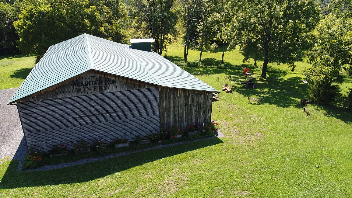 Tasting room from above