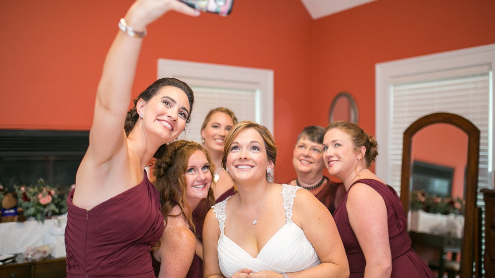 View More: http://meganreiphotography.pass.us/kayti-and-david Bridal Party Ready Room at Mountain Run Winery