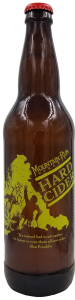 A bottle of hard apple cider at Mountain Run Winery