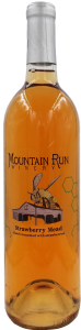 A bottle of strawberry mead from Mountain Run Winery