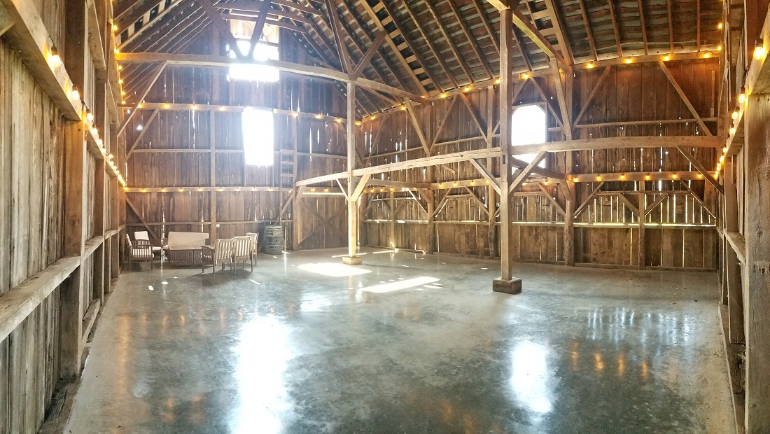 Inside view of the stable