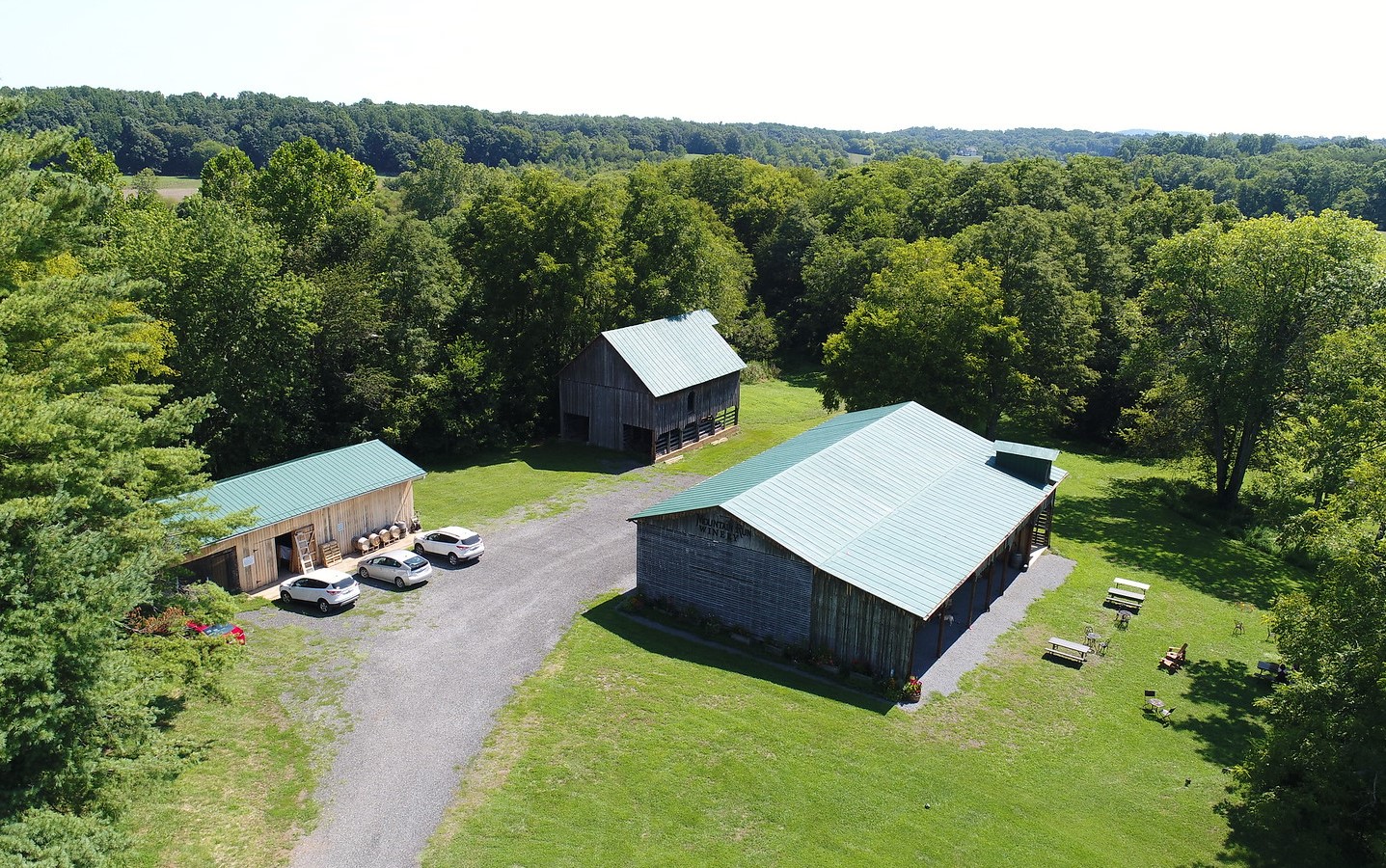Mountain Run Winery is centered around a trio of old barns on the property