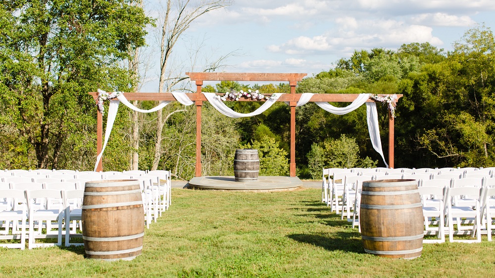 Wedding Ceremony at Mountain Run Winery