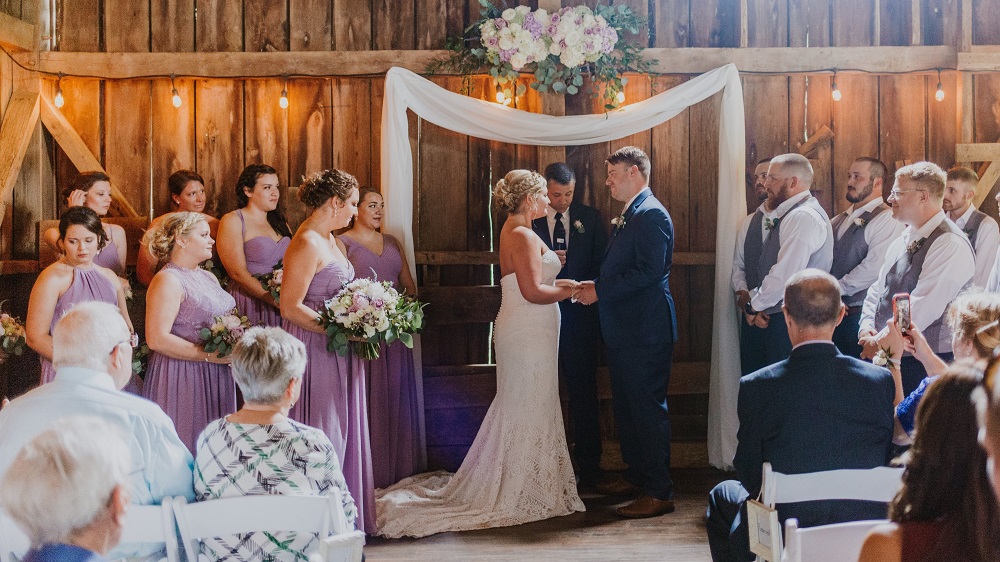 Wedding Ceremony at Mountain Run Winery