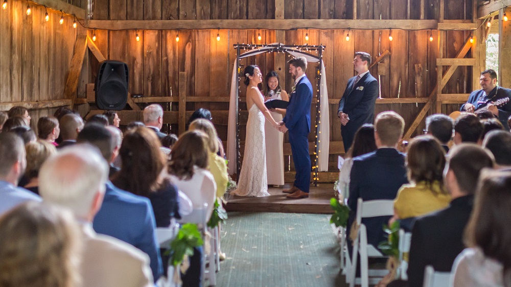 Wedding Ceremony at Mountain Run Winery