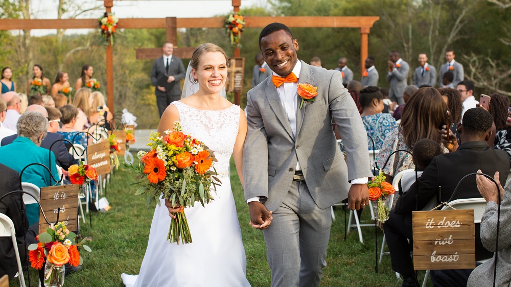 Wedding Ceremony at Mountain Run Winery