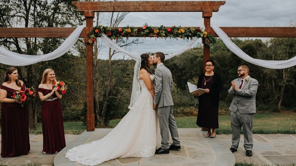 Wedding Ceremony at Mountain Run Winery