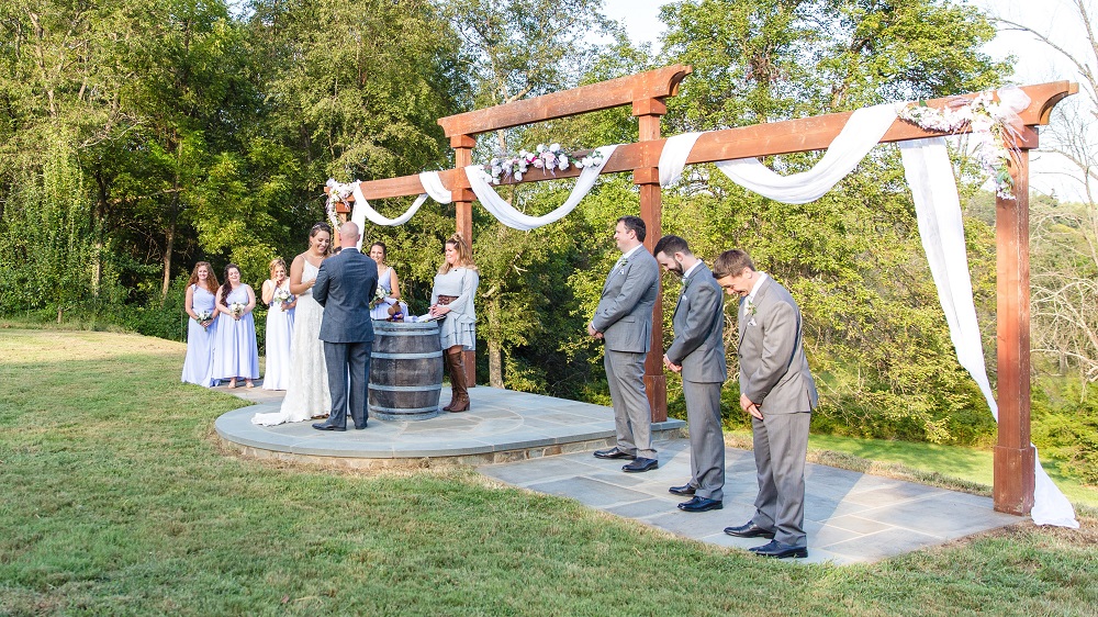 Wedding Ceremony at Mountain Run Winery