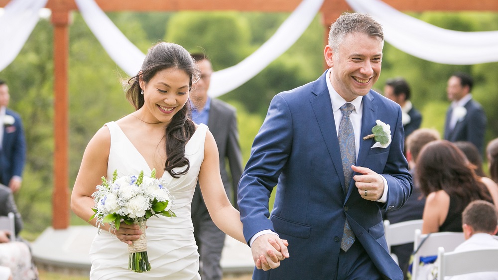 Wedding Ceremony at Mountain Run Winery