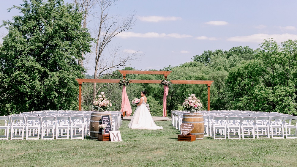 Wedding Ceremony at Mountain Run Winery