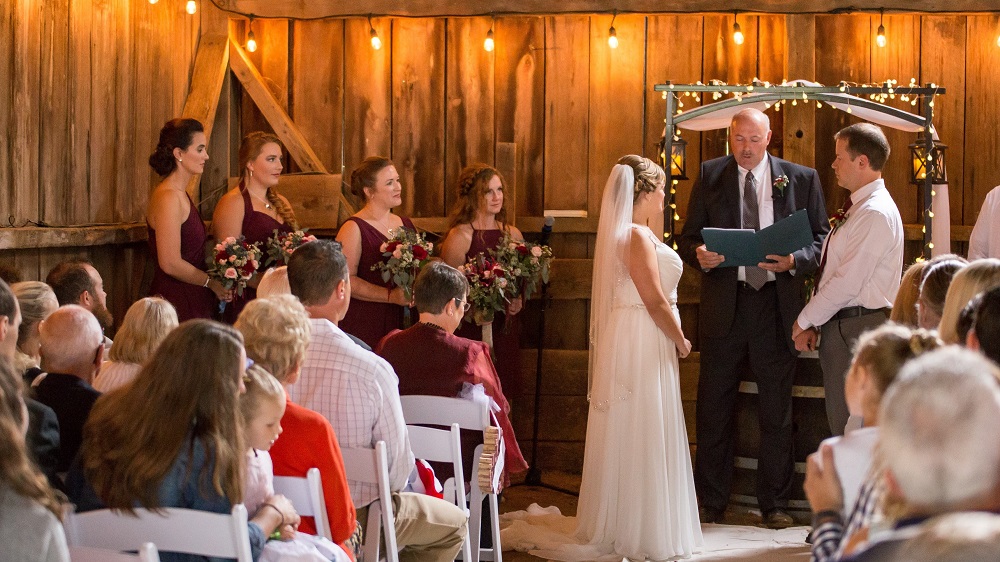 Wedding Ceremony at Mountain Run Winery