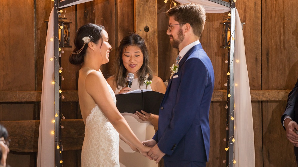 Wedding Ceremony at Mountain Run Winery